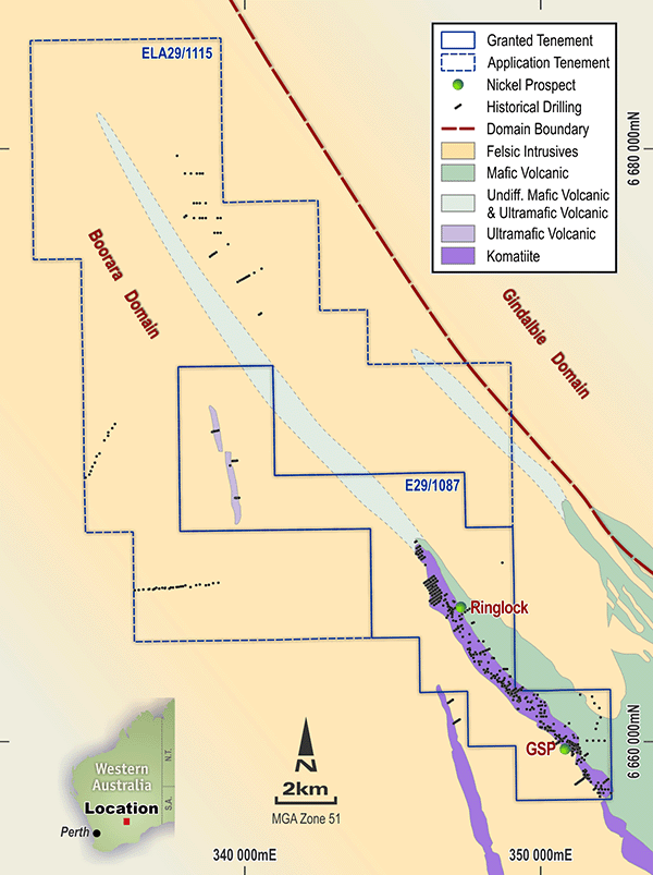 Kalgoorlie Project - Ringlock Historical Drilling
