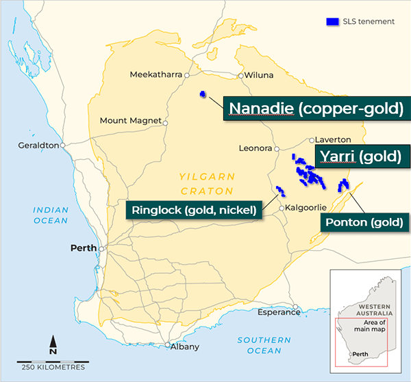 Solstice Minerals Projects Overview Map Solstice Minerals Projects Overview Map